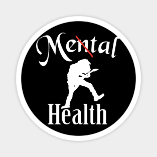 Metal health white Magnet